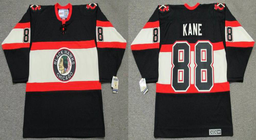 2019 Men Chicago Blackhawks 88 Kane black CCM NHL jerseys